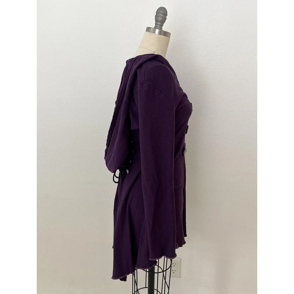 Faye Tality Couture Corset Hoodie Handmade Womens Med Goth Witch Whimsigoth Lace - Picture 11 of 16